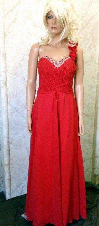 one shoulder long bridesmaid dresses
